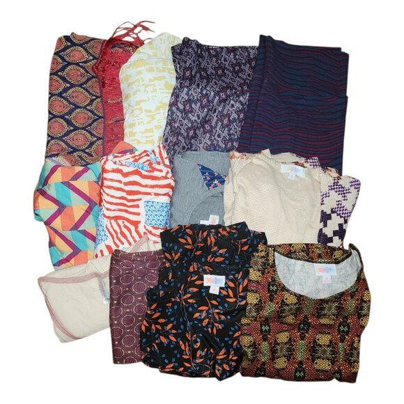 Lularoe Lot of 12 Tops Skirts Womens Size S Small Irma Randy Colorful Comfy - Picture 1 of 13